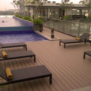 Side pool decking installation Brisbane