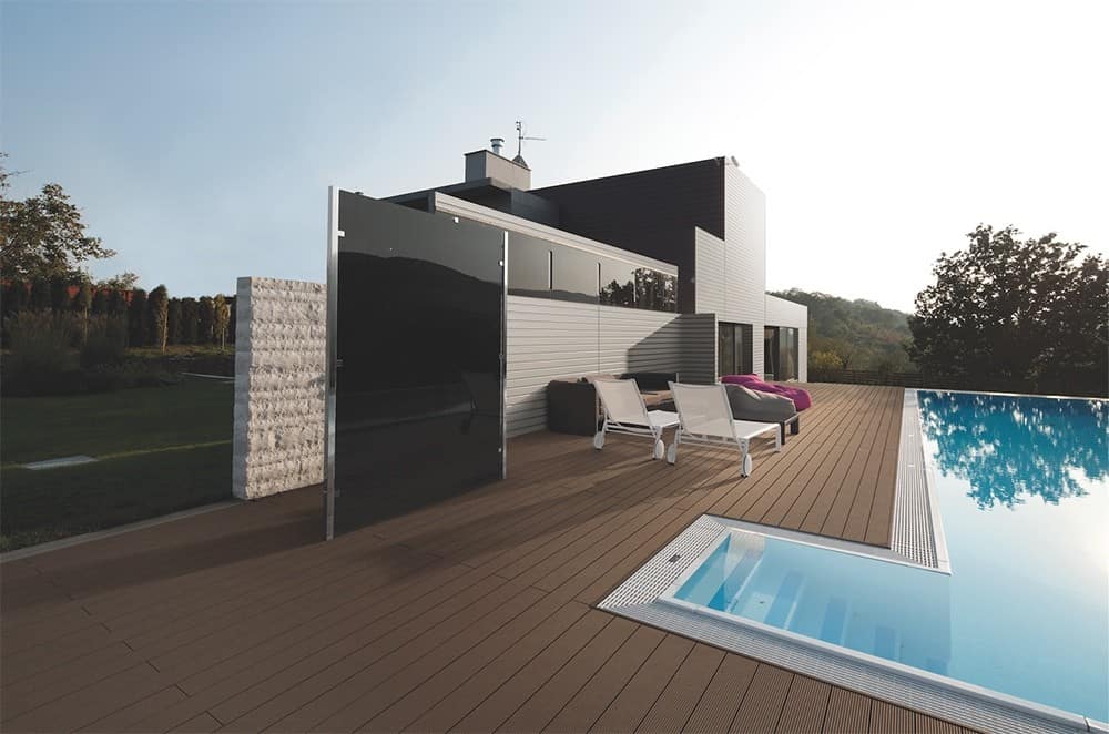 Poolside composite decking installation Brisbane